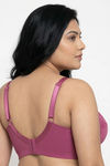Zivame True Curv Single Layered Non Wired Full Coverage Super Support Bra - Red Violet — thumbnail 2